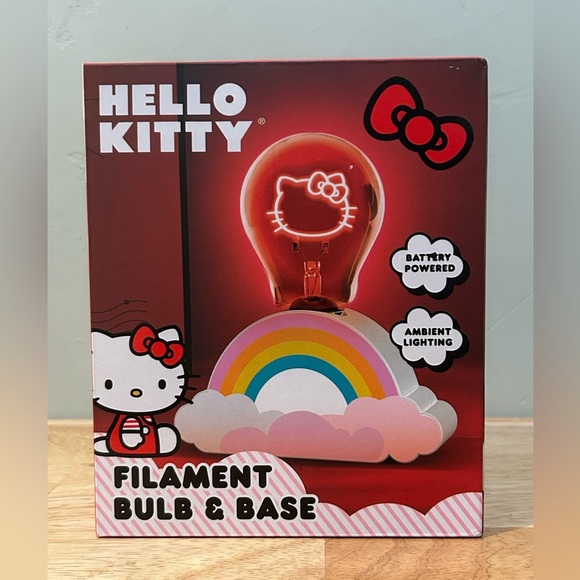 Hello Kitty Filament Bulb Rainbow Base Glow Light Made By Sanrio. NWTS. - Picture 1 of 7